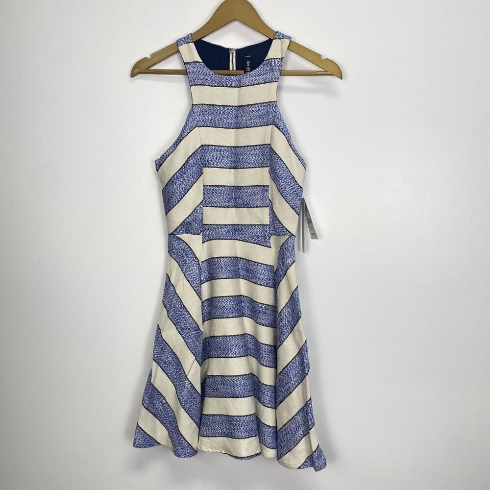 NWT Design Lab Blue and White Striped Dress